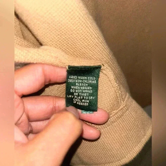 NEW Lauren Ralph Lauren Asymmetrical Zip Up Knit Jacket Sweater Size L - Picture 10 of 12